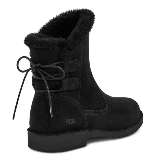 ~NEW~ UGG Naiyah Bootie Black UGG Wool Sheepskin Treadlite Boot |SALE| PICK SIZE - Picture 6 of 8